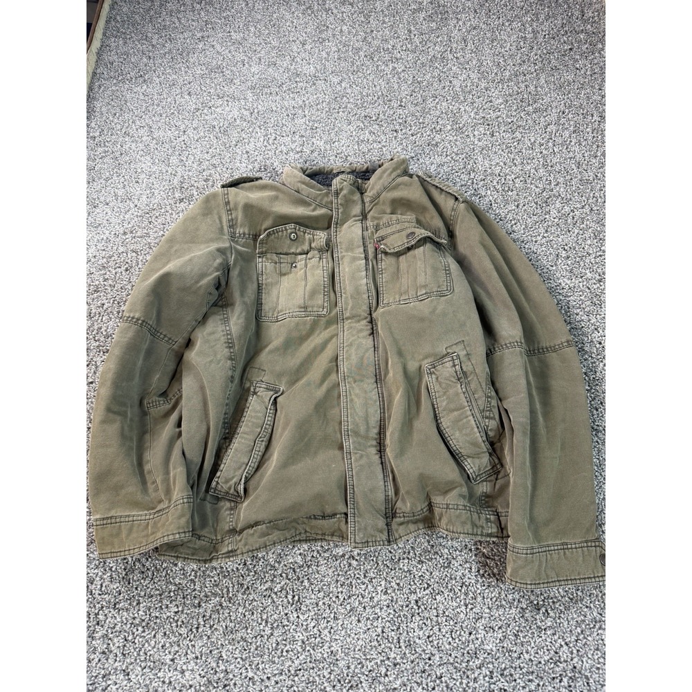 Levi's Utility Field Jacket Men's Size XL Green Full Zip